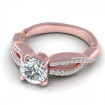 0.65CT round cut diamonds engagement ring , picture number 2