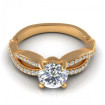 0.65CT round cut diamonds engagement ring , picture number 1