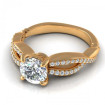 0.65CT round cut diamonds engagement ring , picture number 2