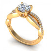 0.65CT round cut diamonds engagement ring , picture number 0
