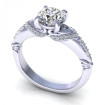 0.70CT round cut diamonds engagement ring , picture number 0
