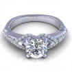 0.70CT round cut diamonds engagement ring , picture number 1