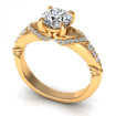 1.75CT round cut diamonds engagement ring , picture number 1