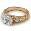 0.60CT round cut diamonds engagement ring , picture number 2