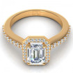 1.80CT emerald and round cut diamonds engagement ring , picture number 1