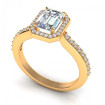 1.80CT emerald and round cut diamonds engagement ring , picture number 0