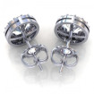 0.70CT oval and round cut diamonds stud earrings , picture number 2