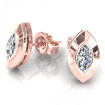 0.25CT marquise cut diamonds stud earrings , picture number 1