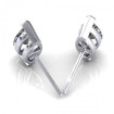 0.50CT marquise cut diamonds stud earrings , picture number 2