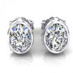 0.80CT oval cut diamonds stud earrings , picture number 0