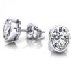 2.00CT oval cut diamonds stud earrings , picture number 1
