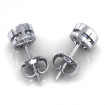 0.80CT oval cut diamonds stud earrings , picture number 2