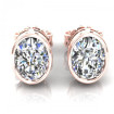 0.25CT oval cut diamonds stud earrings , picture number 0