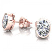 0.50CT oval cut diamonds stud earrings , picture number 1