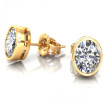 1.00CT oval cut diamonds stud earrings , picture number 1