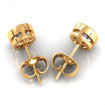1.00CT oval cut diamonds stud earrings , picture number 2