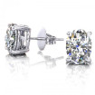 2.00CT oval cut diamonds stud earrings , picture number 1