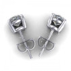 2.00CT oval cut diamonds stud earrings , picture number 2