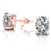 0.80CT oval cut diamonds stud earrings , picture number 1