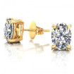 2.00CT oval cut diamonds stud earrings , picture number 1