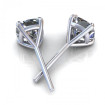 1.50CT cushion cut diamonds stud earrings , picture number 2