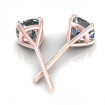 1.50CT cushion cut diamonds stud earrings , picture number 2