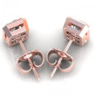 0.80CT radiant cut diamonds stud earrings , picture number 2