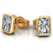 1.00CT radiant cut diamonds stud earrings , picture number 1