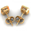 1.00CT radiant cut diamonds stud earrings , picture number 2