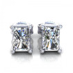 0.80CT radiant cut diamonds stud earrings , picture number 0