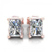 0.50CT radiant cut diamonds stud earrings , picture number 0