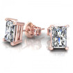 0.50CT radiant cut diamonds stud earrings , picture number 1