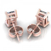 0.80CT radiant cut diamonds stud earrings , picture number 2