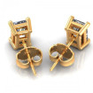 0.80CT radiant cut diamonds stud earrings , picture number 2
