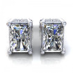 0.25CT radiant cut diamonds stud earrings , picture number 0