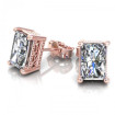 0.80CT radiant cut diamonds stud earrings , picture number 1