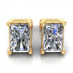 2.00CT radiant cut diamonds stud earrings , picture number 0
