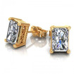 0.80CT radiant cut diamonds stud earrings , picture number 1
