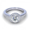 1.40CT round cut diamonds engagement ring , picture number 1