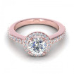 0.85CT round cut diamonds engagement ring , picture number 1