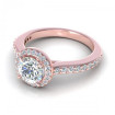 0.85CT round cut diamonds engagement ring , picture number 2