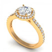 0.75CT round cut diamonds engagement ring , picture number 1