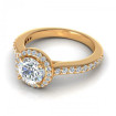 0.75CT round cut diamonds engagement ring , picture number 2
