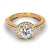 0.75CT round cut diamonds engagement ring , picture number 0