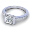 0.75CT princess and round cut diamonds engagement ring , picture number 2