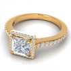 1.65CT princess and round cut diamonds engagement ring , picture number 2