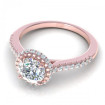 0.65CT round cut diamonds engagement ring , picture number 2
