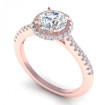 0.65CT round cut diamonds engagement ring , picture number 0
