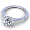 0.70CT ascher and round cut diamonds engagement ring , picture number 2