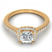 1.15CT ascher and round cut diamonds engagement ring , picture number 1